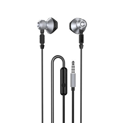 Metal Wired Earbuds 3.5mm Mini Jack Gray - MIZO.at