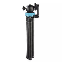 Hama 3-in-1 FlexPro Mini Tripod | 27cm, Flexible Legs, Blue