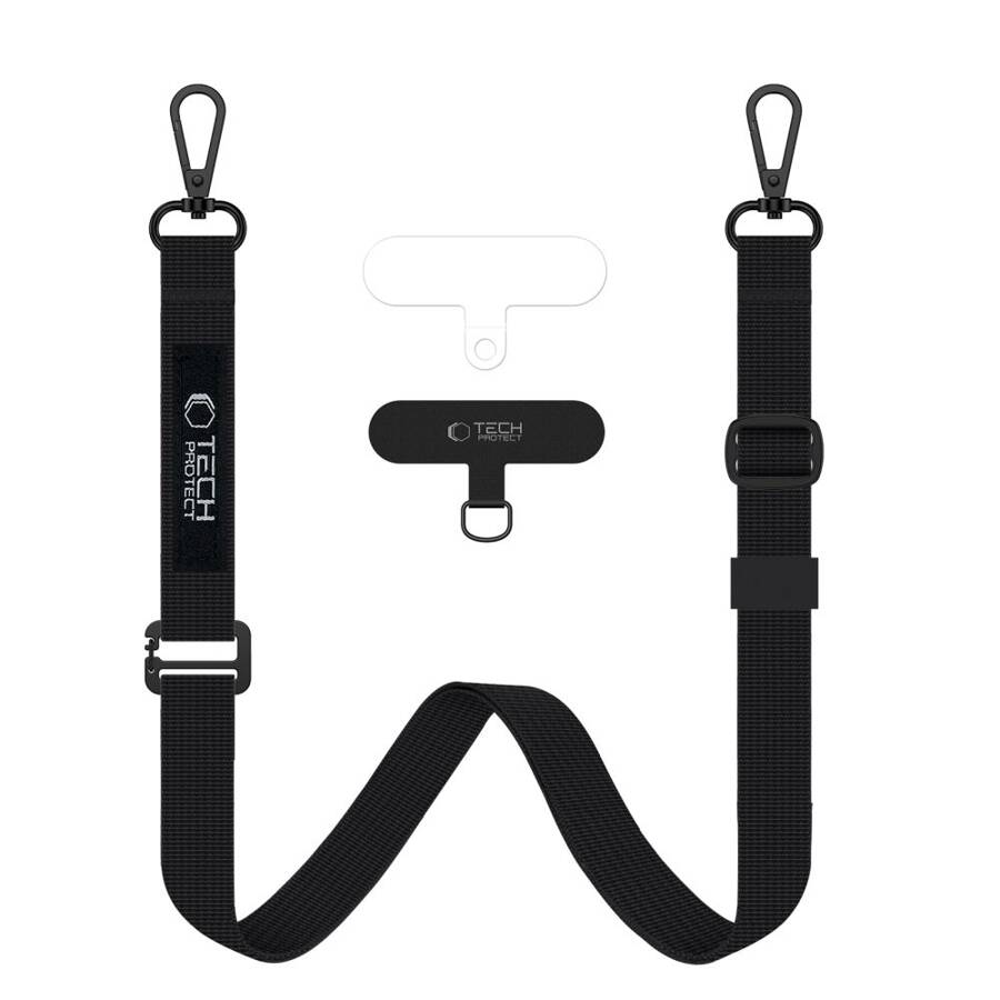 Tech-Protect C6S Rope Crossbody | Adjustable Phone Strap, Black - MIZO.at