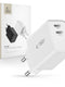 Tech-Protect C35W Dual USB-C PD 35W Fast Charger - White