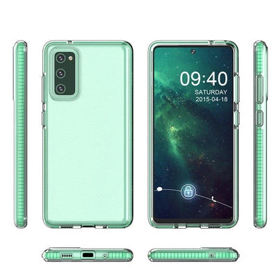 Samsung Galaxy S21 Ultra 5G Spring Case Clear/Black TPU Gel Protective Cover🖤 - MIZO.at