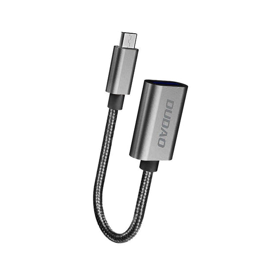 OTG USB to Micro USB Adapter Dudao L15M Gray - MIZO.at